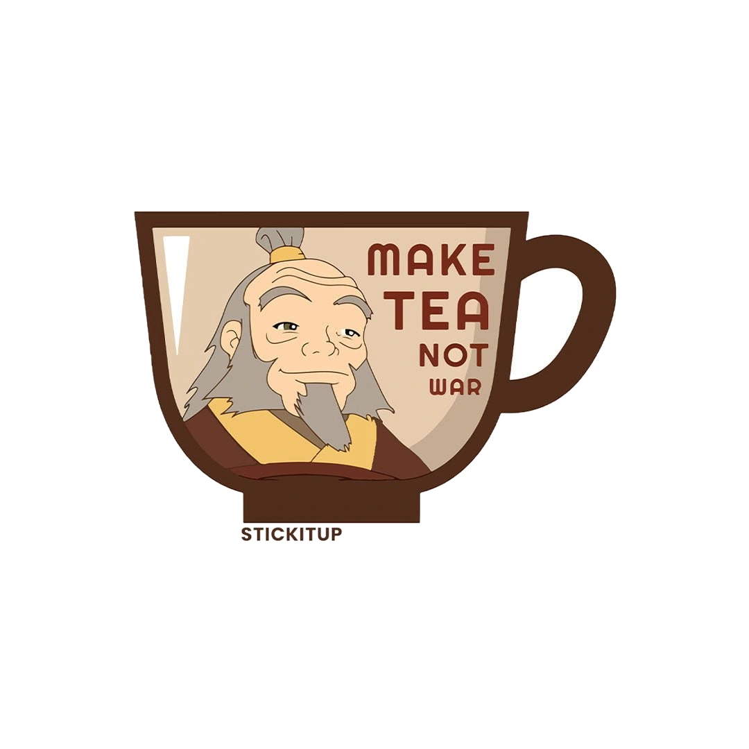 Make Tea Not War Sticker
